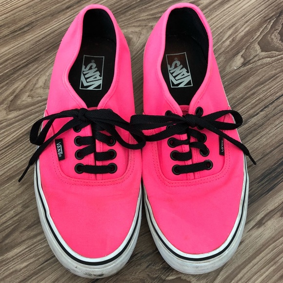 pink lace up vans